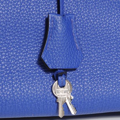 Hermes Togo Bi Color Horseshoe Birkin 35 Bleu Electrique and Iris 7 of 10
