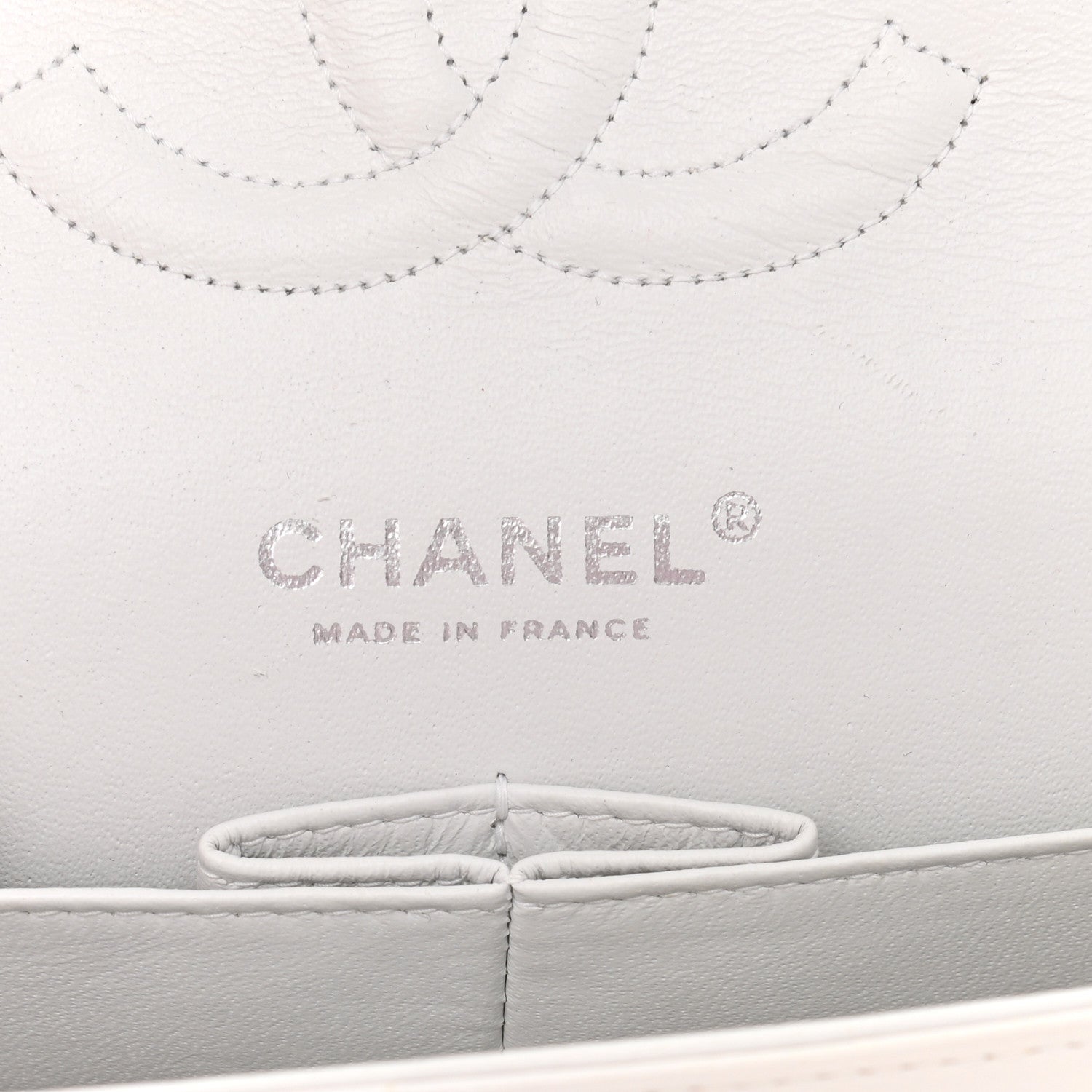 Chanel Tweed Medium Double Flap White 6 of 17