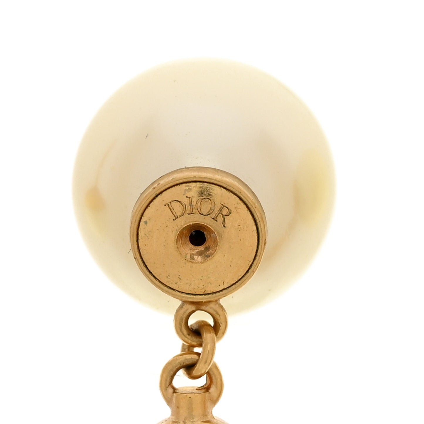 Pearl Mise En Dior CD Tribal Earrings Gold
