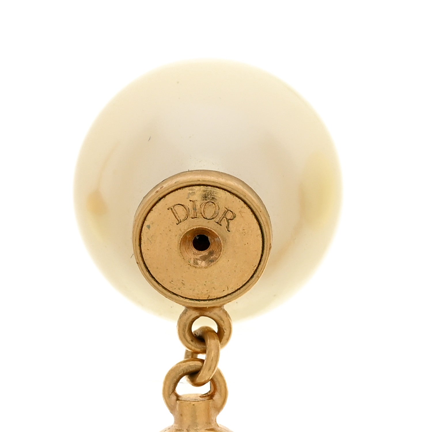 Christian Dior Pearl Mise En Dior CD Tribal Earrings Gold 4 of 4