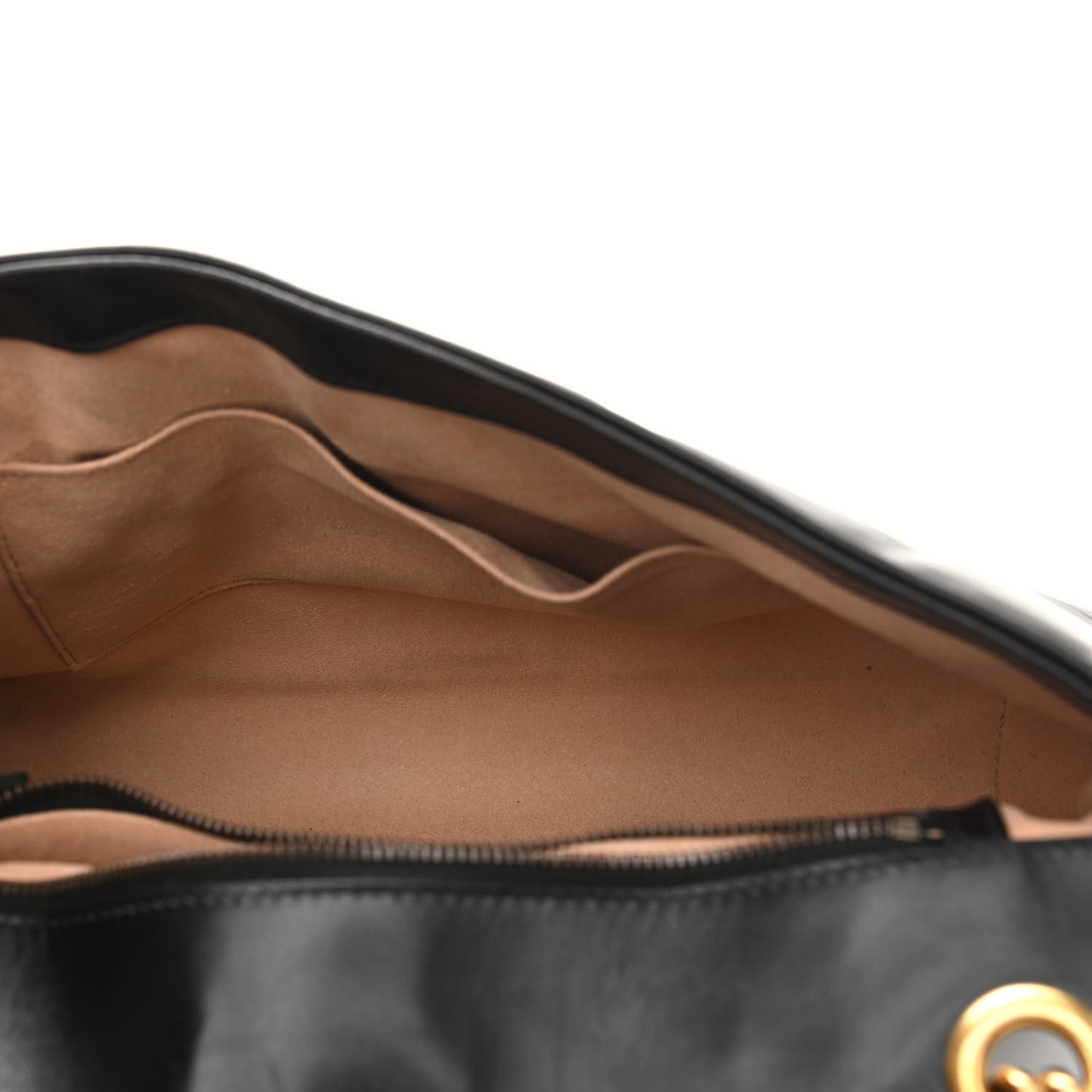 Calfskin Matelasse Medium GG Marmont Shoulder Bag Black