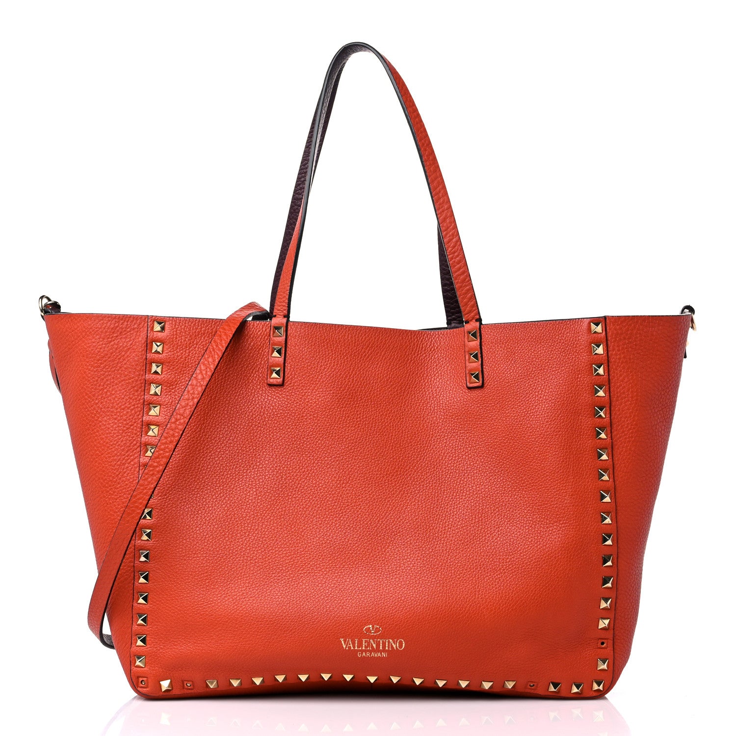 Valentino Garavani Grained Calfskin Rockstud Reversible Tote 12 of 22