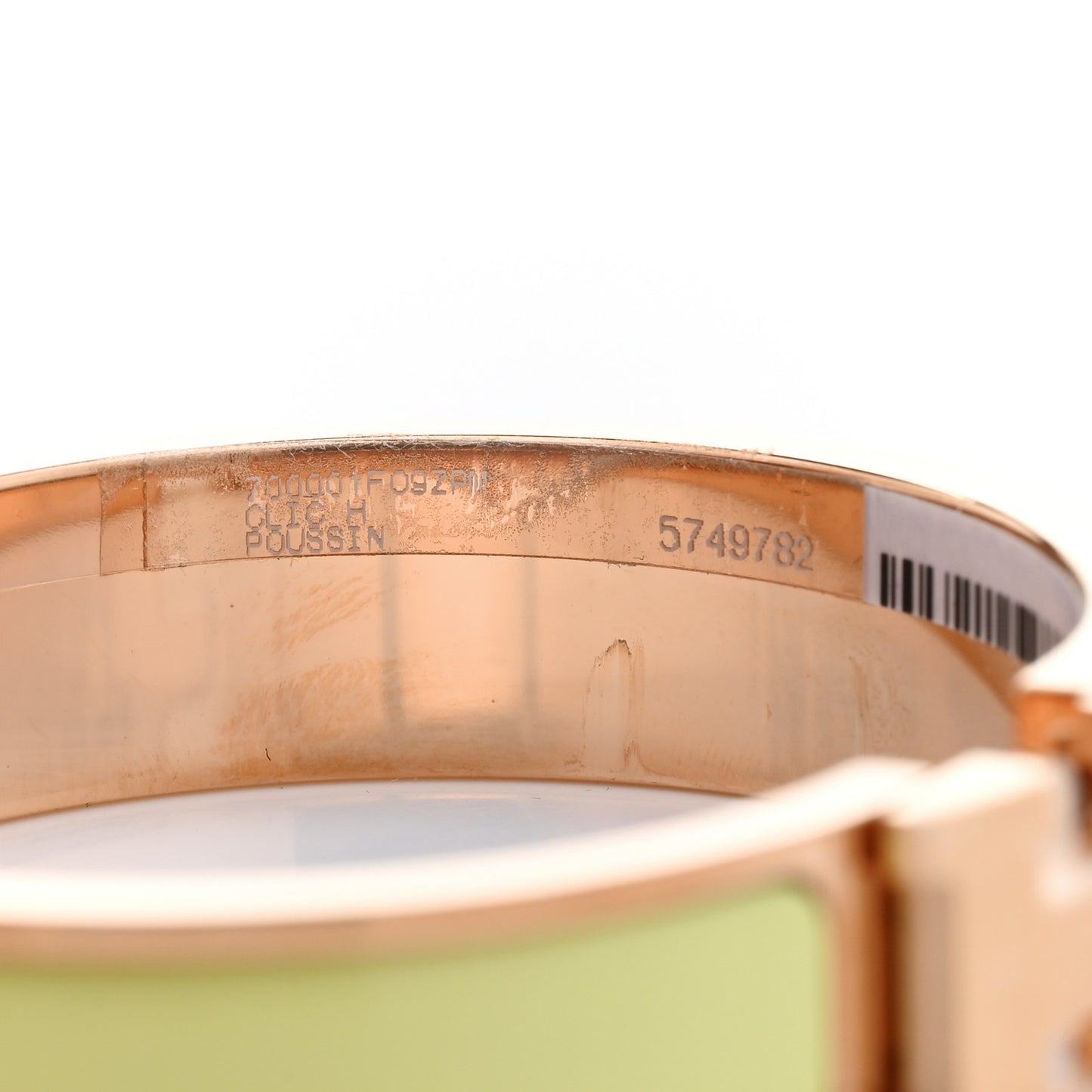 Enamel Narrow Clic Clac H Bracelet PM Poussin
