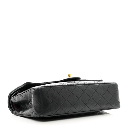 Chanel Lambskin Quilted Medium Double Flap Black 4 of 14