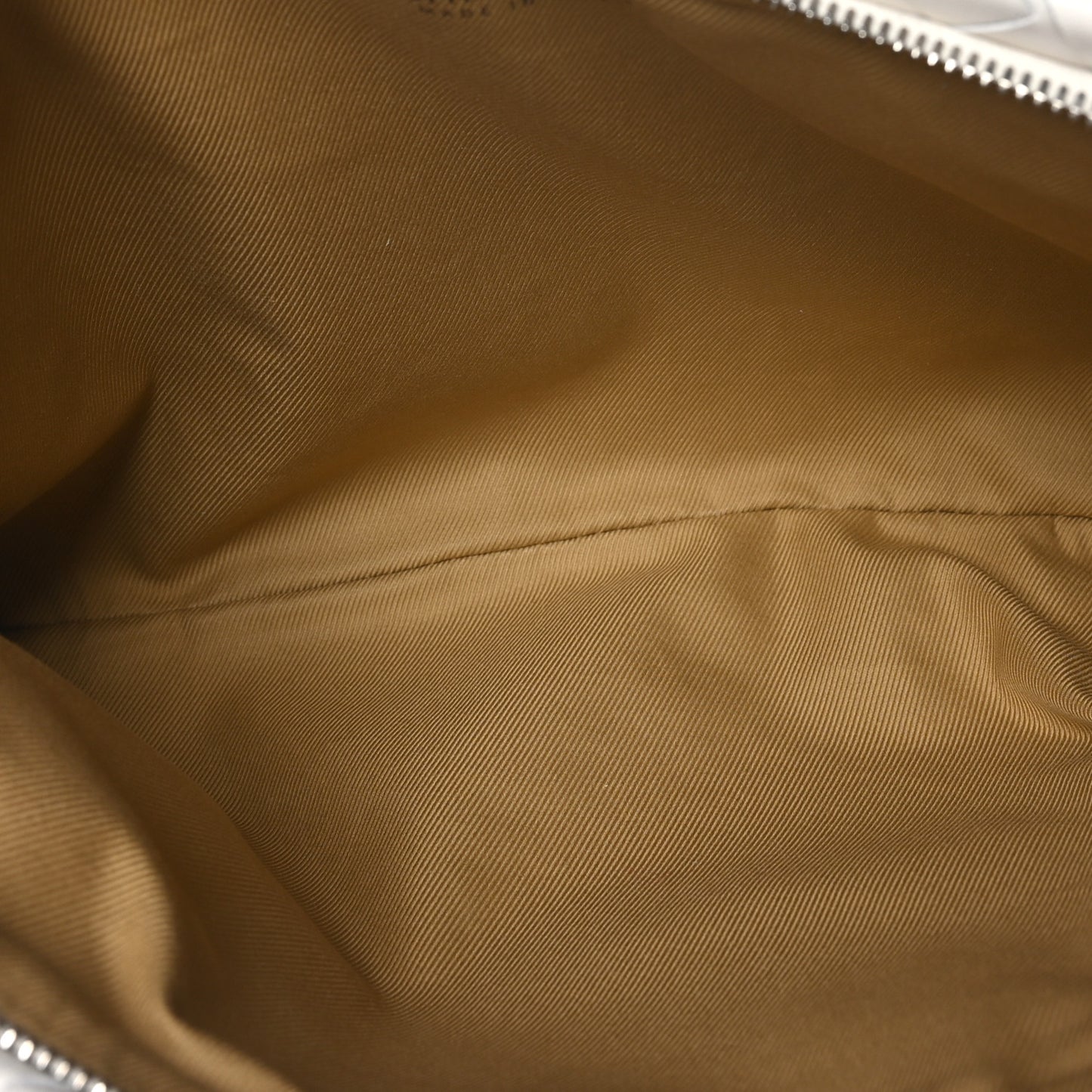 Nappa Intrecciato Large Zip Pouch Chalk