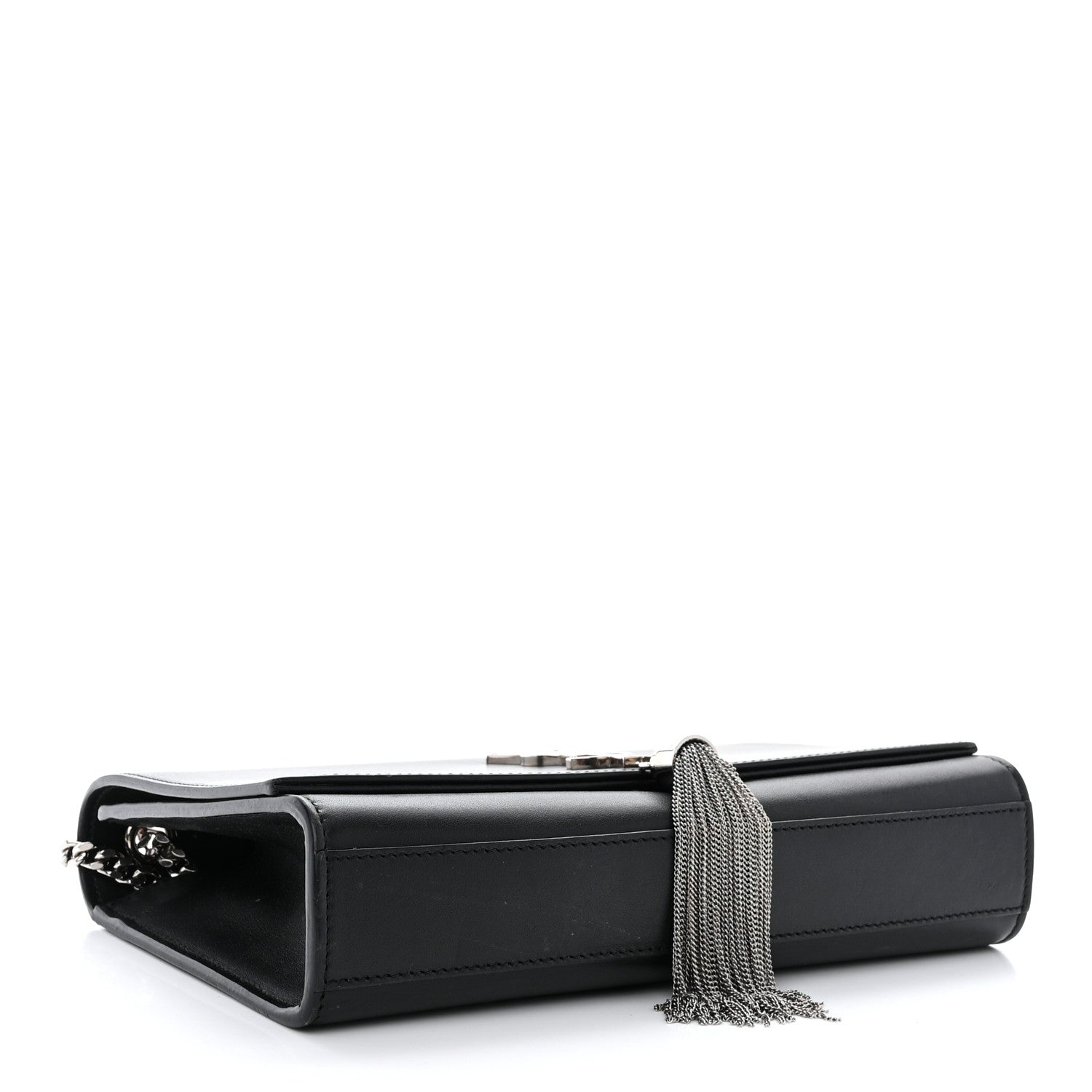 Saint Laurent Smooth Calfskin Medium Classic Monogram Kate Tassel Satchel Black 4 of 13