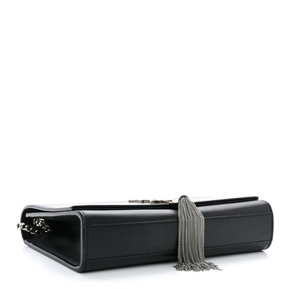 Saint Laurent Smooth Calfskin Medium Classic Monogram Kate Tassel Satchel Black 4 of 13