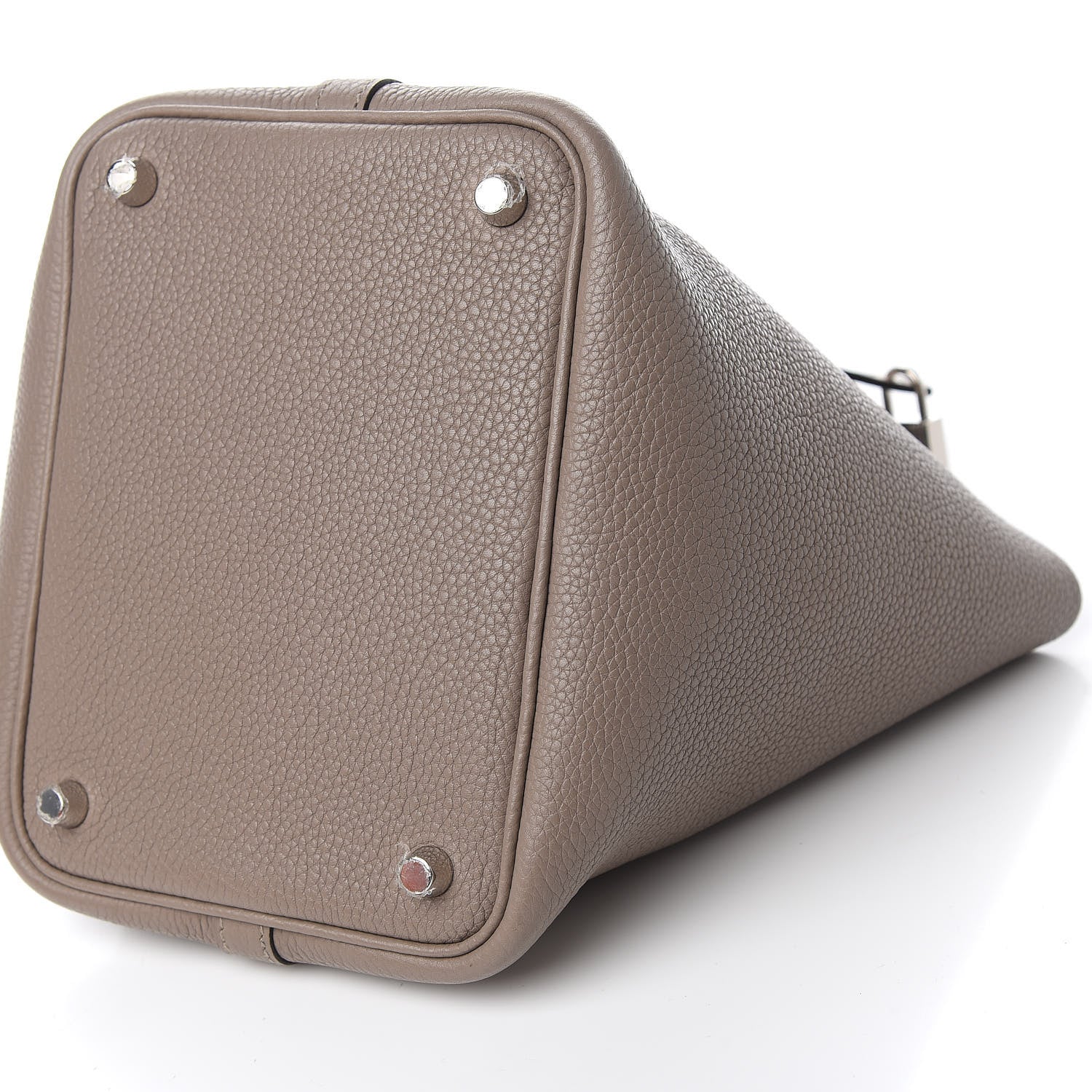 Hermes Taurillon Clemence Picotin Lock 18 PM Gris Asphalte 9 of 11