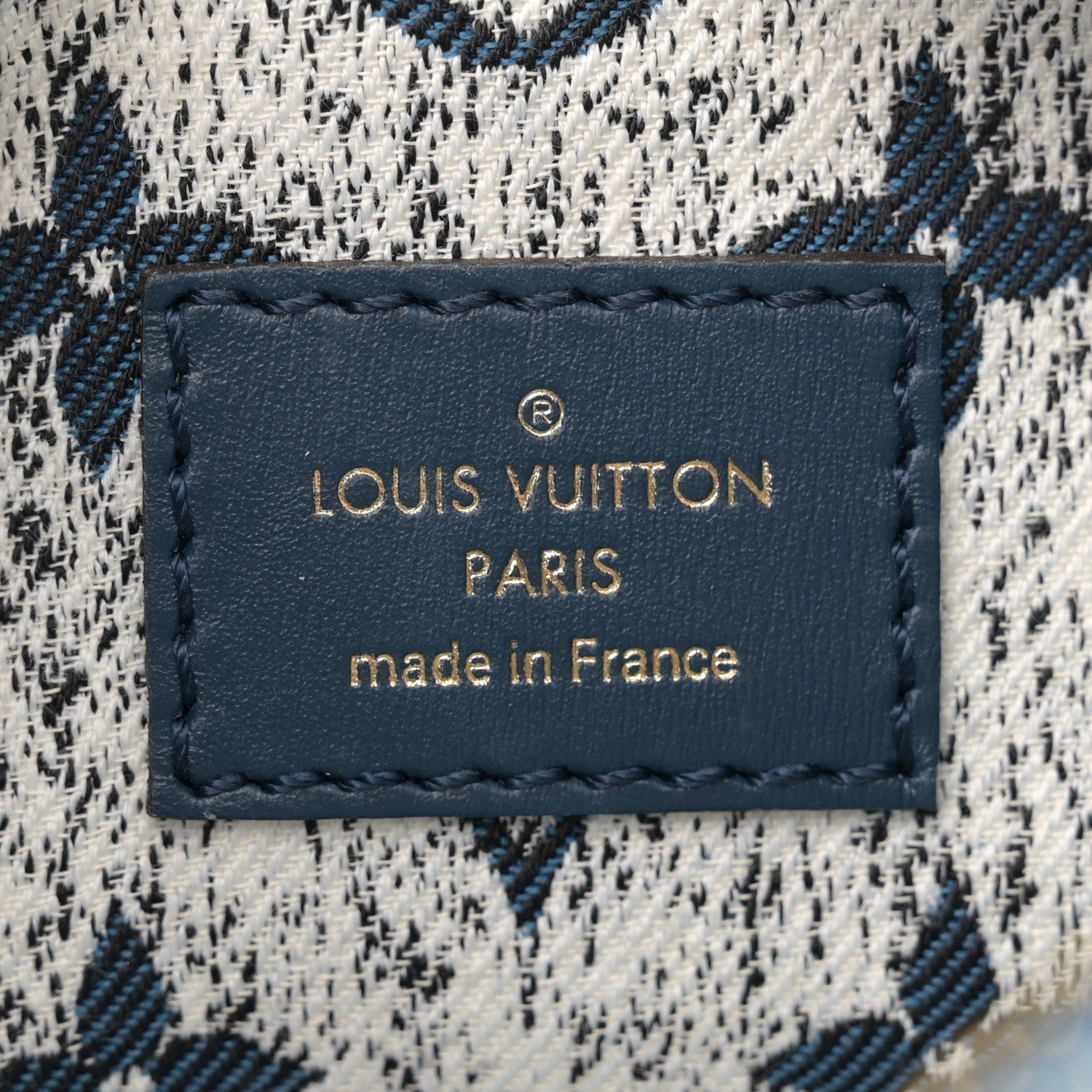 Louis Vuitton Monogram Jacquard Denim Loop Bleu 6 of 9