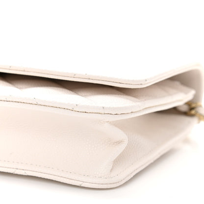 Chanel Caviar Quilted Wallet On Chain WOC White 11 of 12