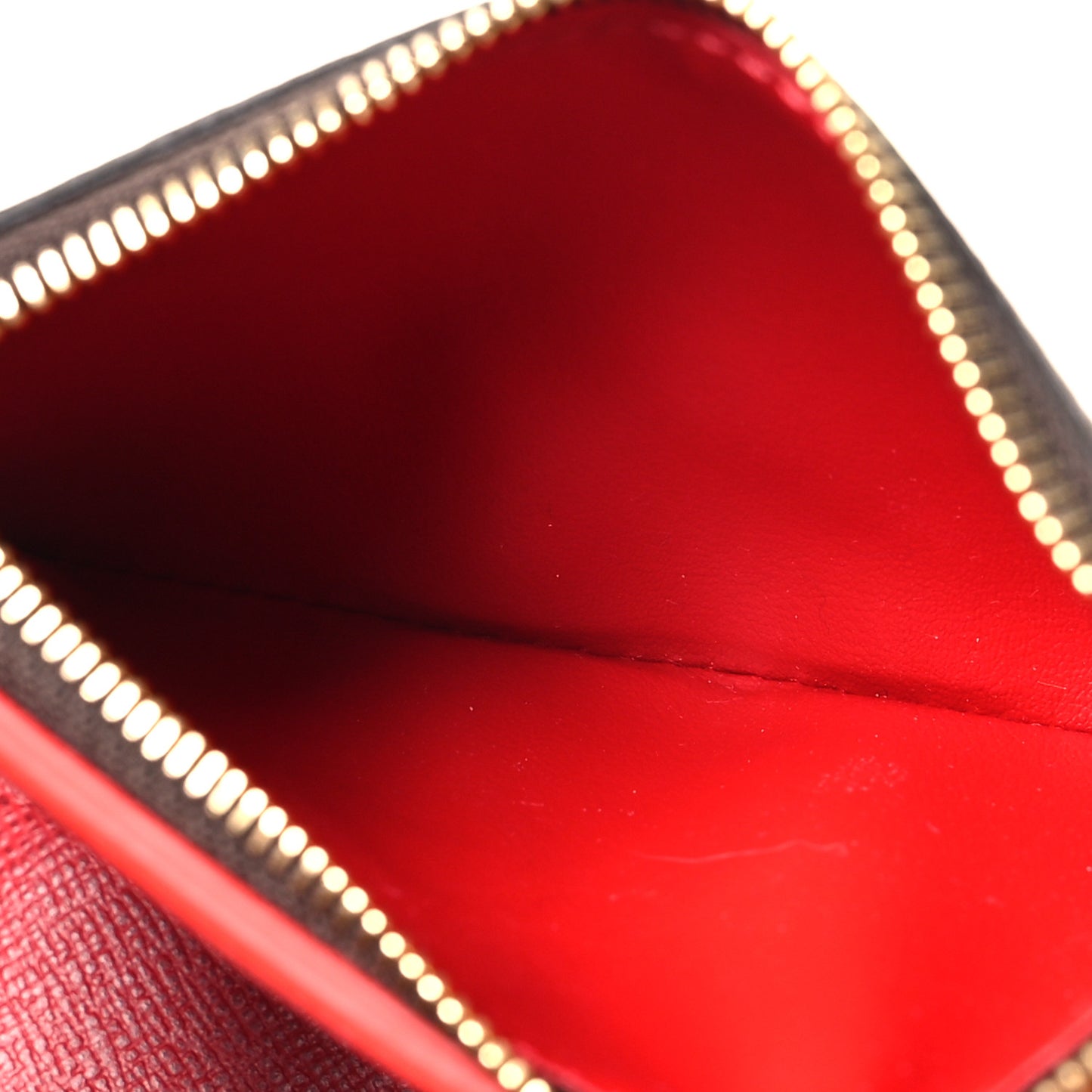 Damier Ebene Victorine Wallet Red
