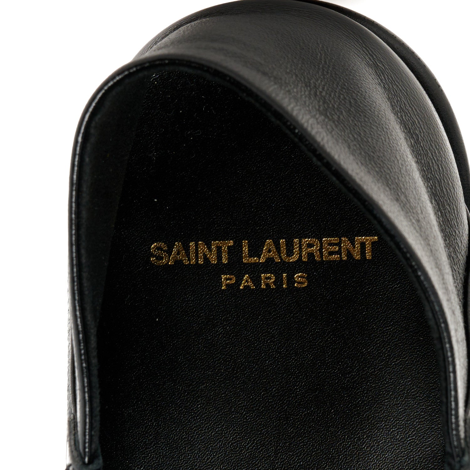 Saint Laurent Calfskin Le Loafer Foldable Mens Penny Slippers 43 Black 7 of 10