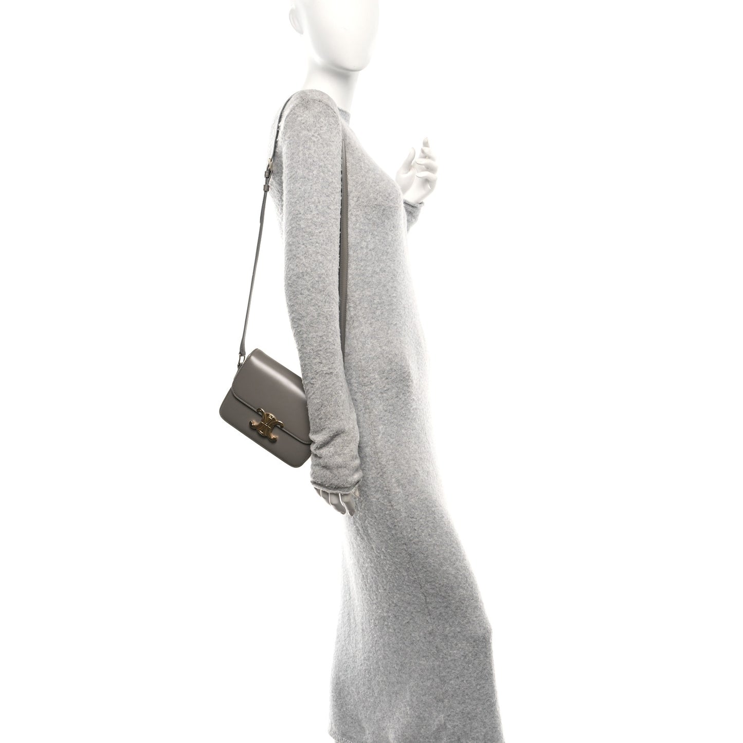 Shiny Calfskin Teen Triomphe Pebble