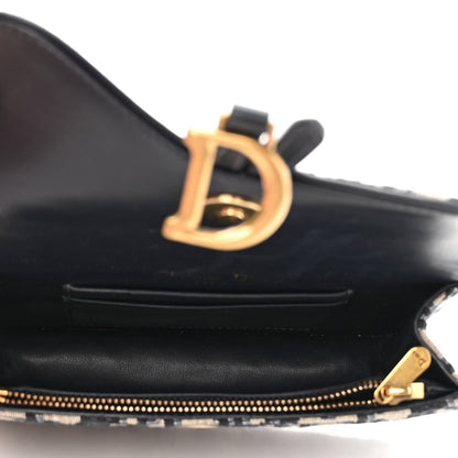 Christian Dior Oblique Saddle Belt Bag Blue 5 of 9