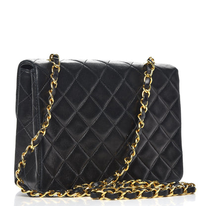 Chanel Lambskin Quilted Small Single Flap Black 3 of 10