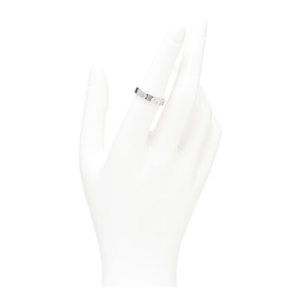 Cartier 18K White Gold 3.5mm LOVE Wedding Band Ring 54 6.75 3 of 5