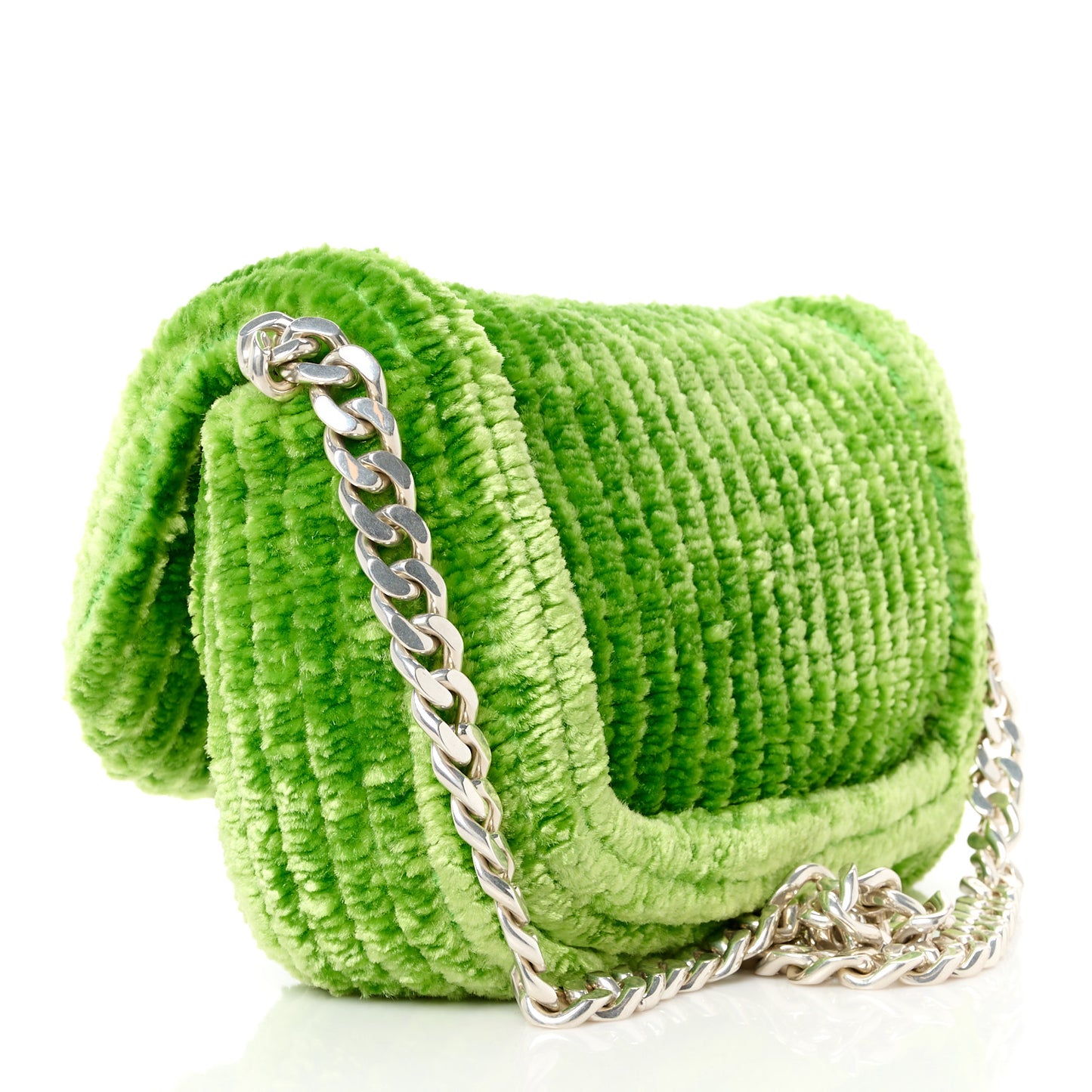 Chenille Corduroy Small Shoulder Bag Caterpillar