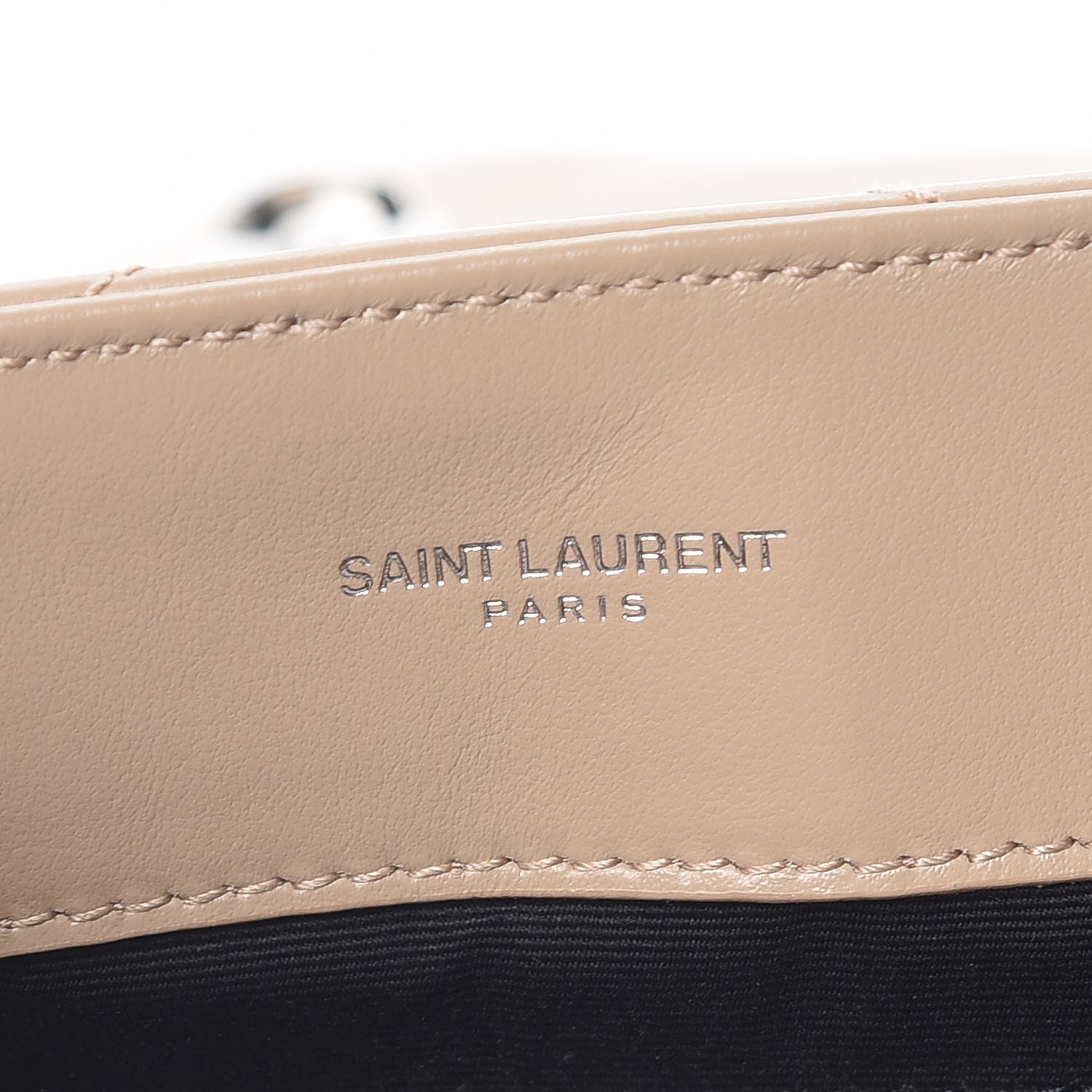 Saint Laurent Calfskin Y Quilted Monogram Medium Loulou Chain Satchel Dark Beige 8 of 11