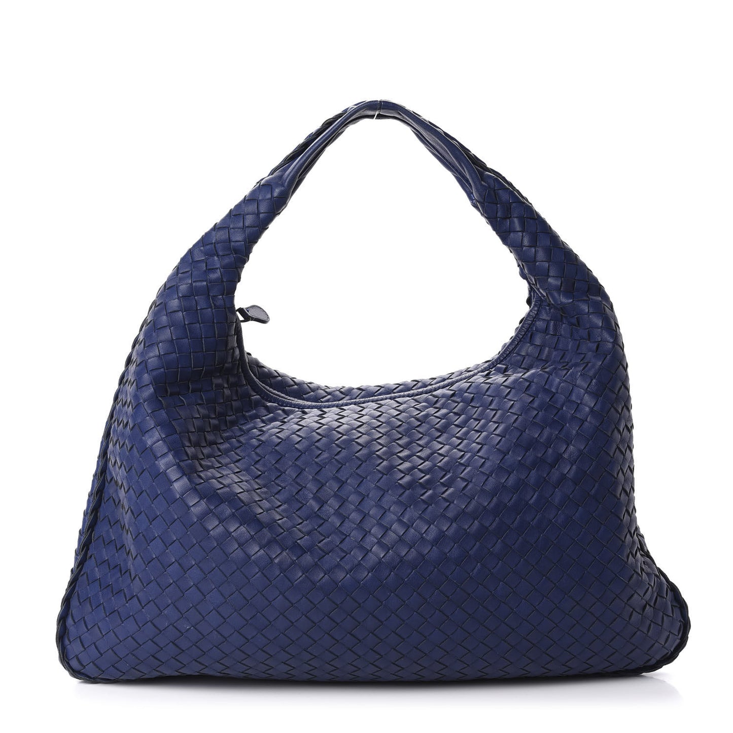Nappa Intrecciato Large Veneta Hobo Sapphire