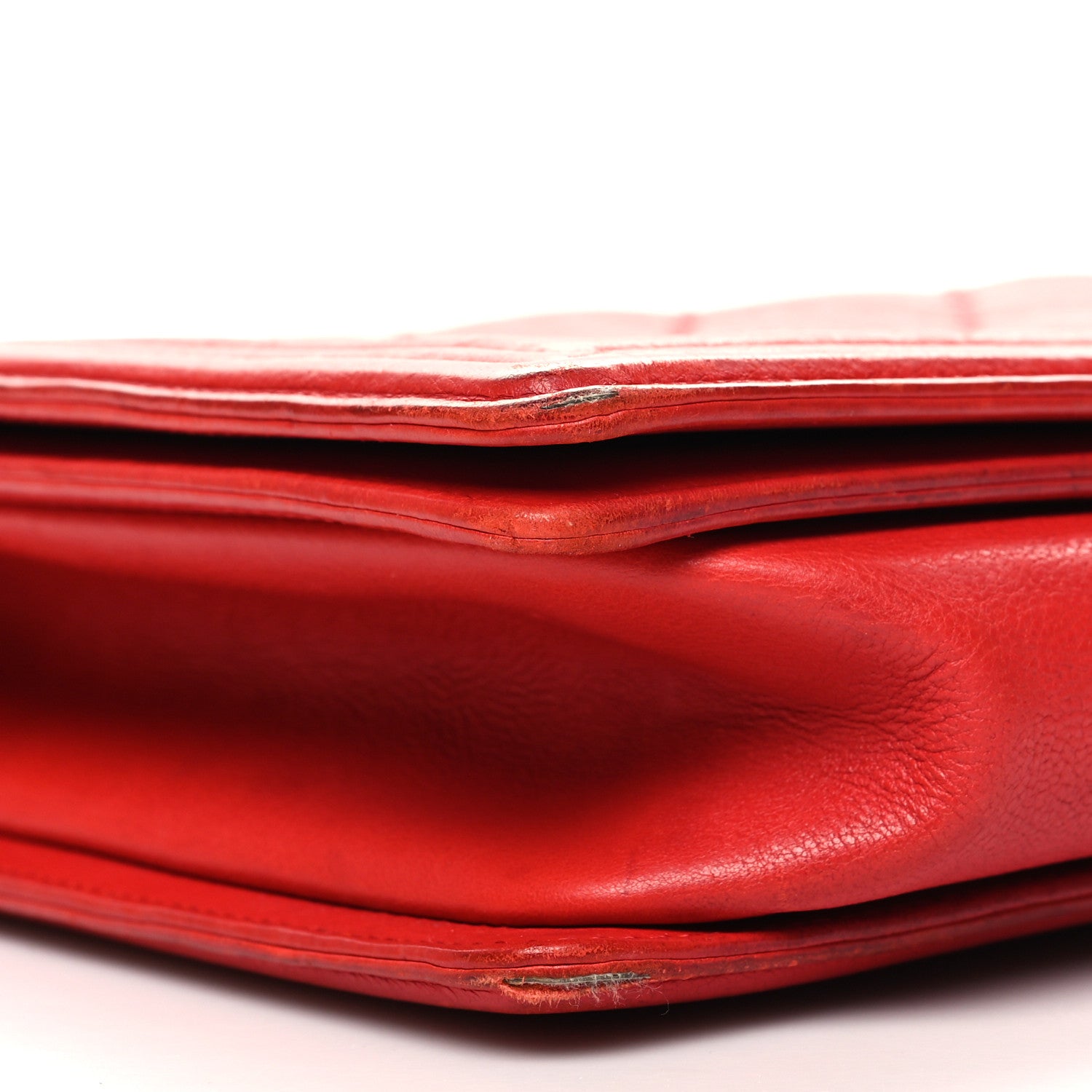 Chanel Calfskin Double Stitch New Medium Boy Flap Red 9 of 16