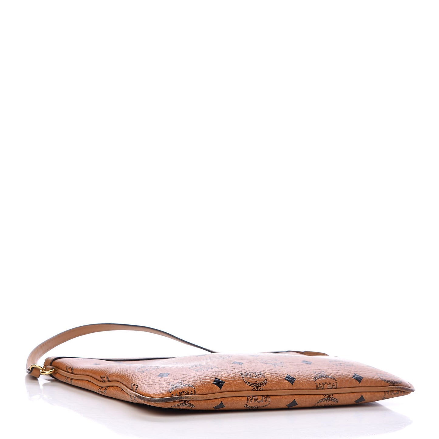 Visetos Medium Stark Wristlet Pouch Cognac