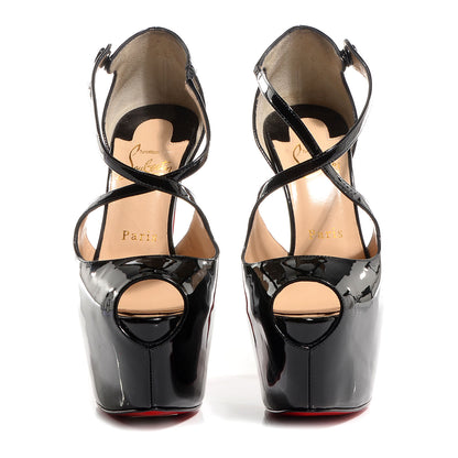 Christian Louboutin Patent Exagona 160 Pumps 38 Black 2 of 5