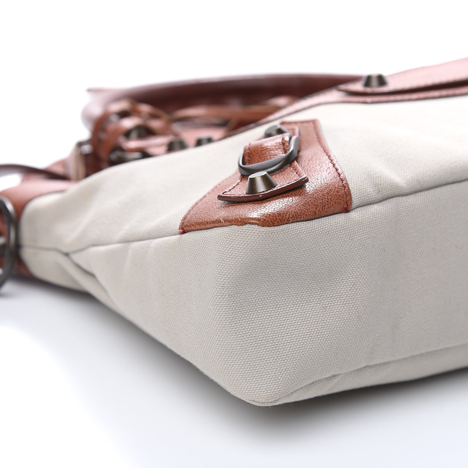 Balenciaga Agneau Canvas Classic Hardware First Brown 8 of 13