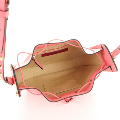 Valentino Garavani Vitello Rockstud Bucket Bag Paradise Rose 5 of 8