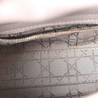 Christian Dior Metallic Lambskin Cannage Mini Lady Dior Grey 5 of 10