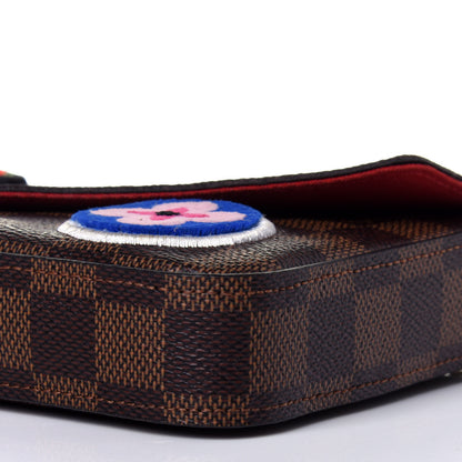 Louis Vuitton Damier Ebene LV Stories Pochette Felicie Chain Wallet 8 of 11