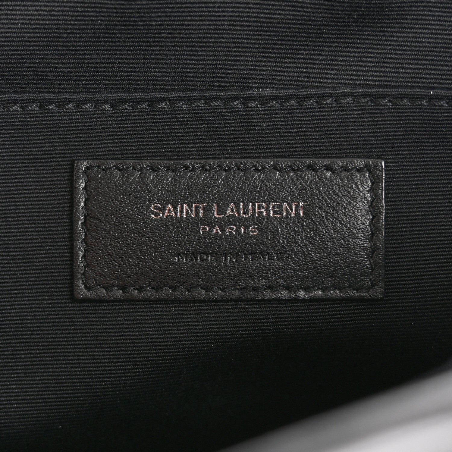 Saint Laurent Calfskin Matelasse Monogram Monochrome Lou Camera Bag Black 6 of 10