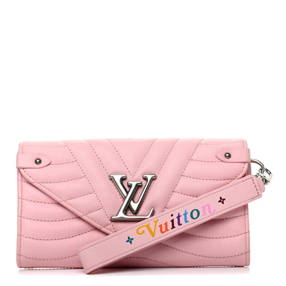Louis Vuitton Calfskin New Wave Long Wallet Smoothie Pink 1 of 8