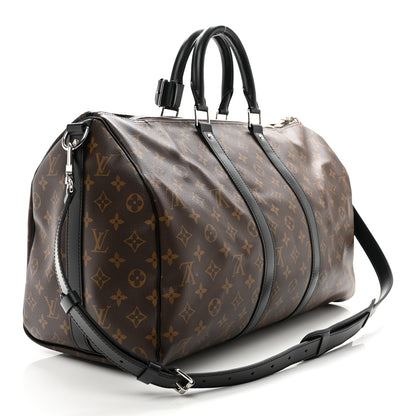 Louis Vuitton Monogram Macassar Keepall Bandouliere 45 2 of 9