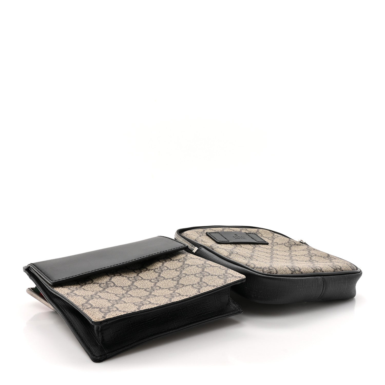 Gucci GG Supreme Monogram Web Belt Bag Black 4 of 13