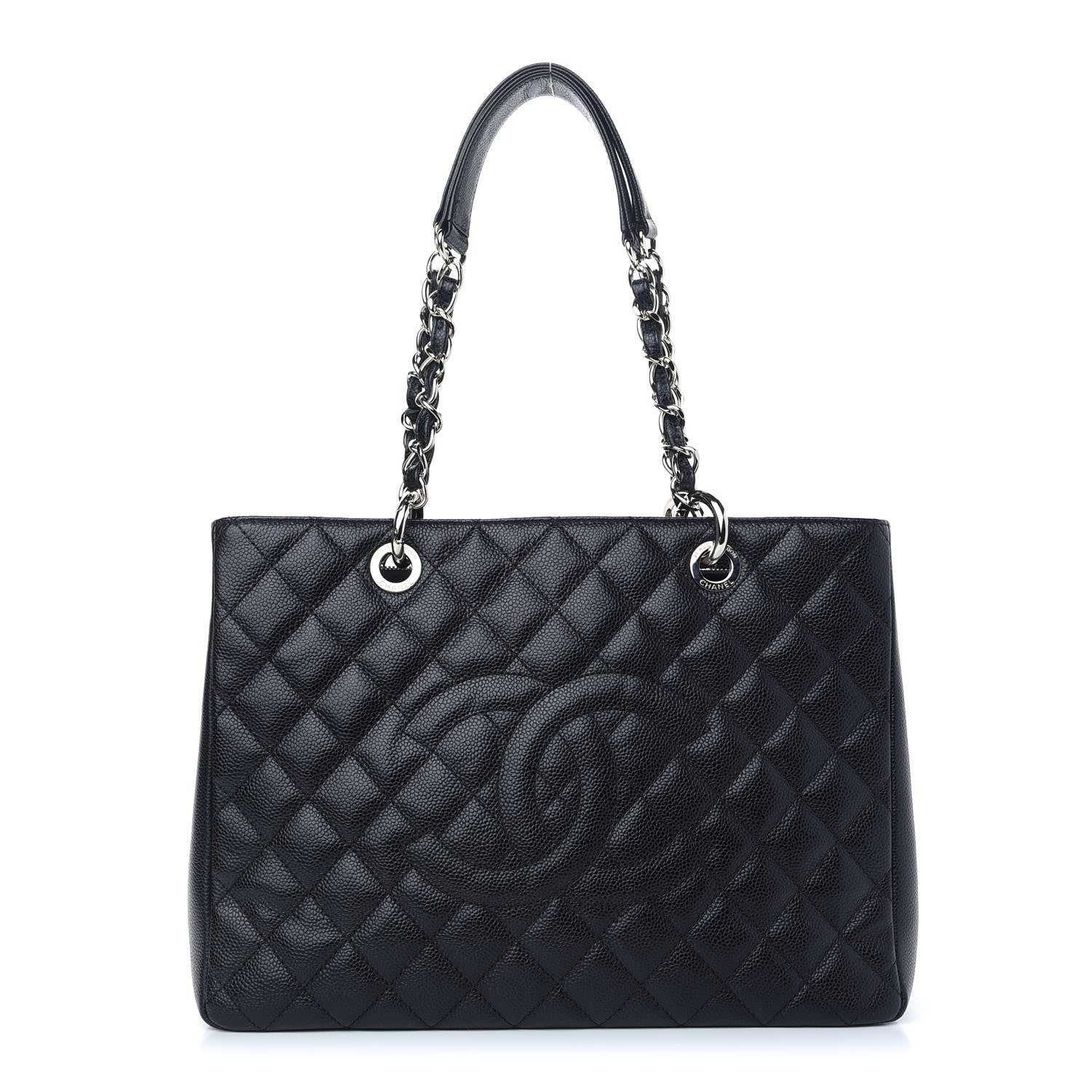 Chanel Caviar Quilted Grand Shopping Tote GST Black 1 of 9