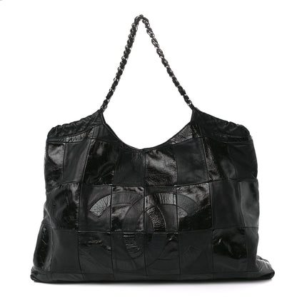 Chanel Patent Patchwork Brooklyn Tote Black 1 of 11