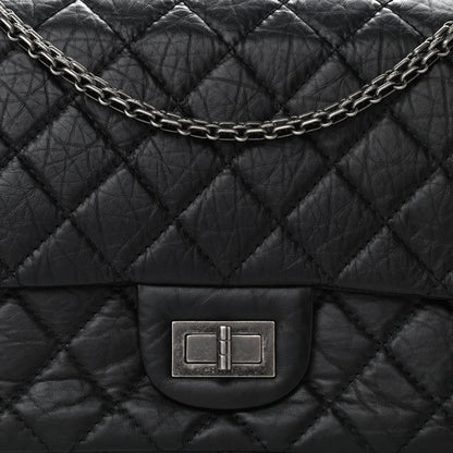 Chanel Aged Calfskin Quilted 2.55 Reissue 226 Flap Black 8 of 10