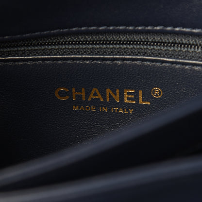 Chanel Lambskin Quilted Small Trendy CC Flap Dual Handle Bag Navy 5 of 9