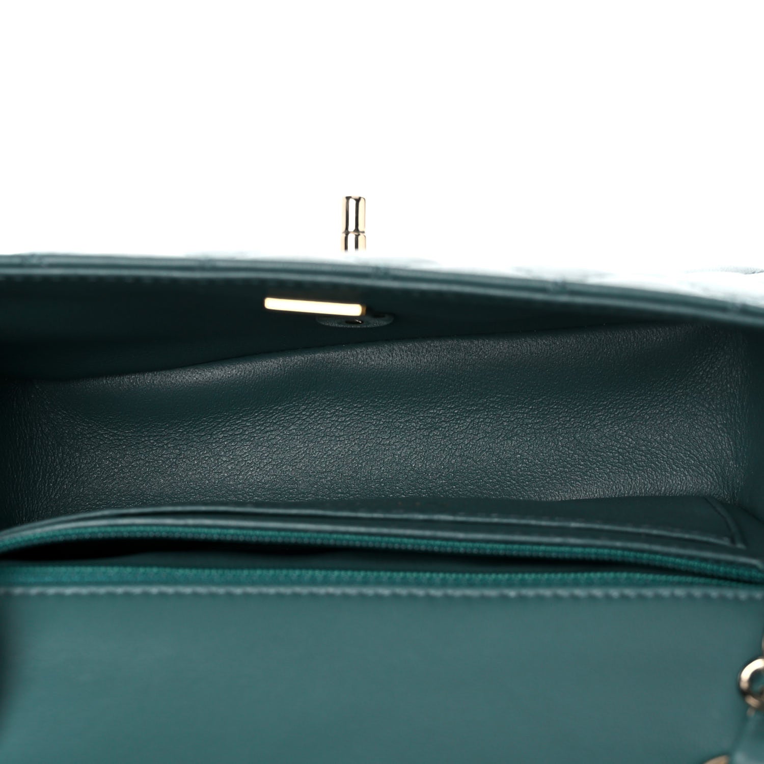 Chanel Lambskin Quilted Mini Rectangular Flap Green 4 of 9