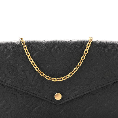 Louis Vuitton Empreinte Pochette Felicie Chain Wallet Black 8 of 13