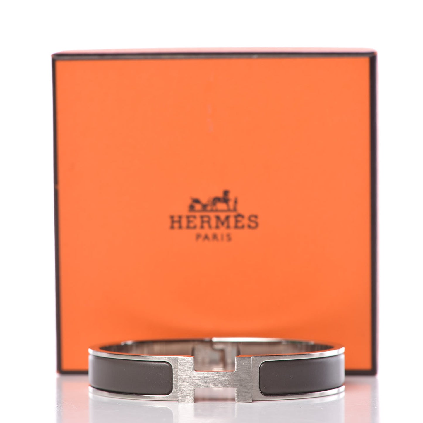 Matte Enamel Narrow Clic Clac HH Bracelet GM Etain