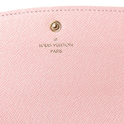 Louis Vuitton Damier Azur Emilie Wallet Rose Ballerine 6 of 8