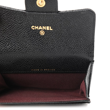 Chanel Caviar Quilted Flap Card Holder Black 5 of 8