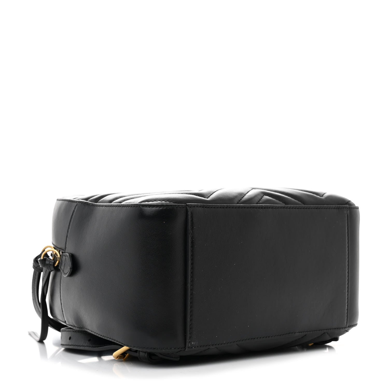 Gucci Calfskin Matelasse GG Marmont Dome Backpack Black 4 of 11