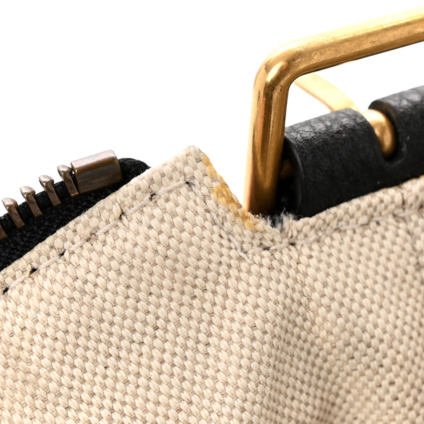 Grained Calfskin Logo Half Moon Hobo Black