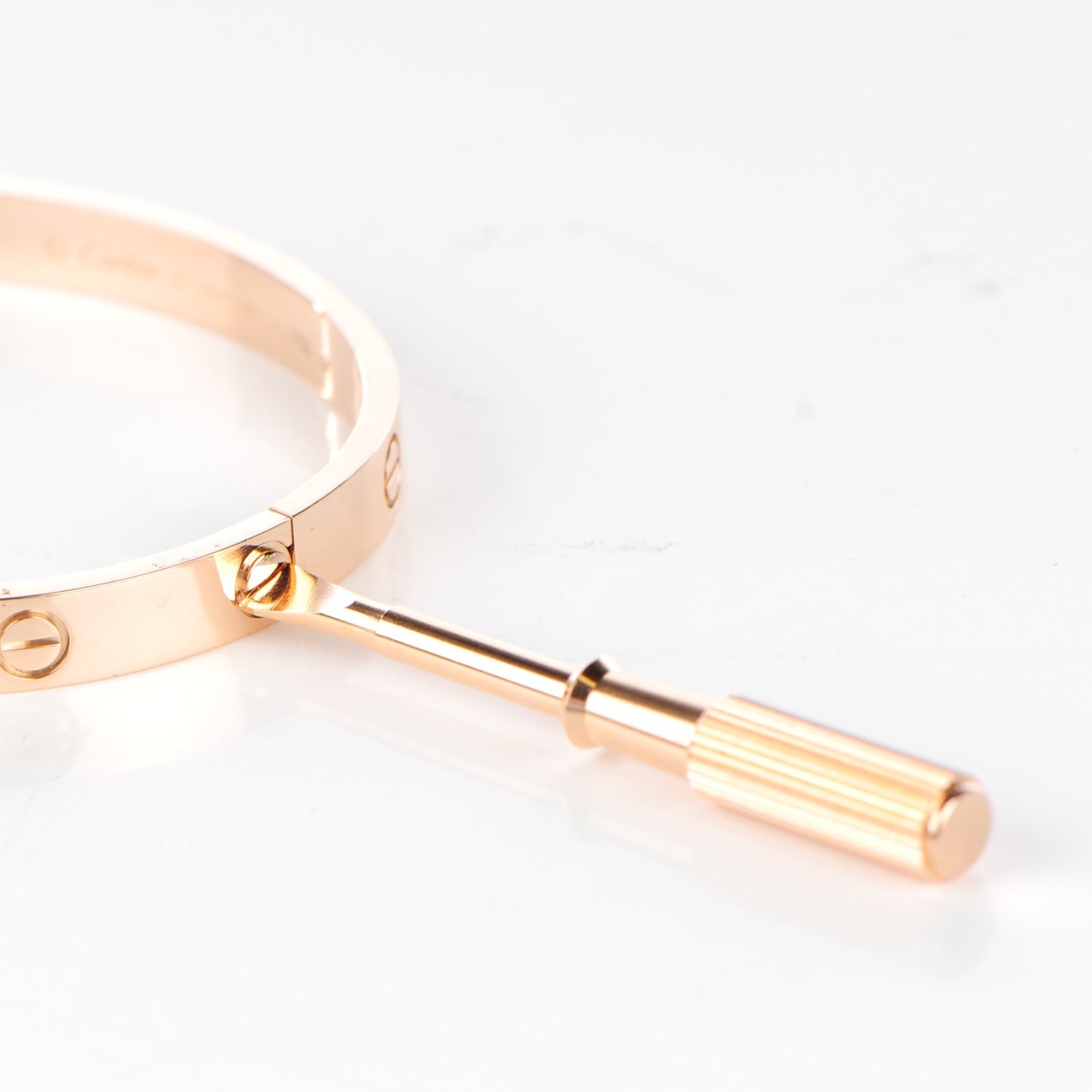 18K Pink Gold LOVE Bracelet 17