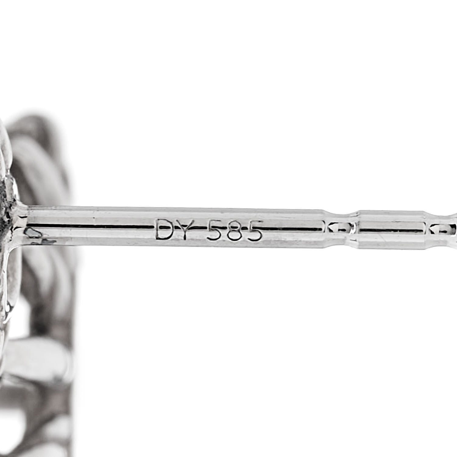 David Yurman Sterling Silver Diamond Starburst Double Drop Earrings 5 of 6