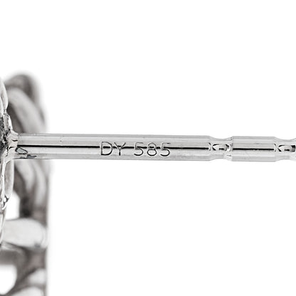 David Yurman Sterling Silver Diamond Starburst Double Drop Earrings 5 of 6