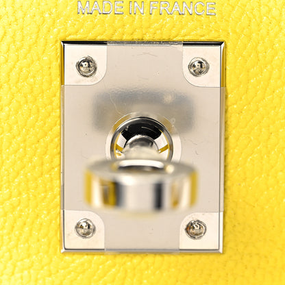 Hermes Chevre Mysore Mini Kelly Sellier 20 Jaune Citron 22 of 32