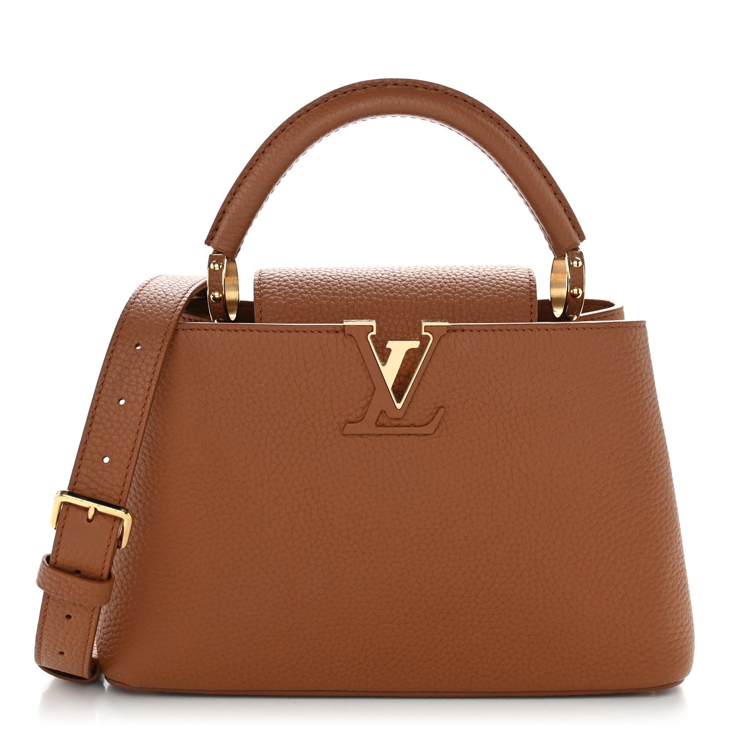 Taurillon Capucines BB Tan